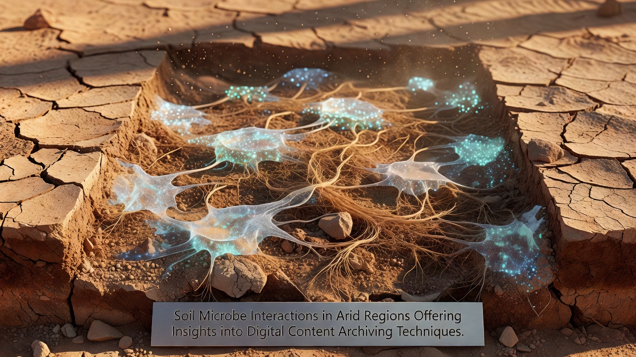 Soil Microbe Interactions in Arid Regions Offering Insights into Digital Content Archiving Techniques